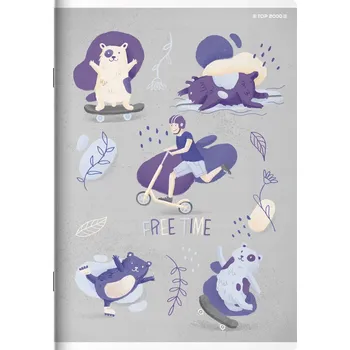 Sešit Sešit A5, linkovaný (3 linky), TOP-2000, 16 listů