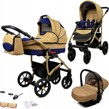 Kočárek Dětský kočárek 3v1 BabyLux Largo ALU (hluboký, sportovní, autosedačka)
