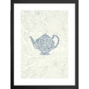 Obraz Obraz plakát v černém rámu do obýváku 30x40 džbán fotka plakáty na zeď