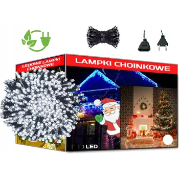 Vánoční dekorace VÁNOČNÍ OSVĚTLENÍ NA STROMEČEK STUDENÁ BÍLÁ 200 LED Vánoční