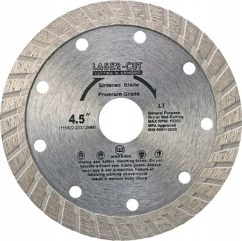 Řezný kotouč LASER-CUT L00116 - Diamantový kotouč celoobvodový 115 x 22,23 x 12mm LT