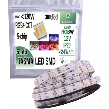 LED osvětlení LED pásek PREMIUM RGB+CCT 5v1 5m Teplá/Studená bílá 12V