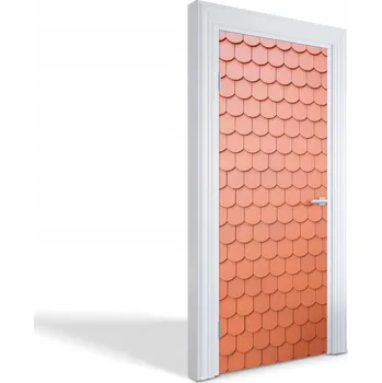 Fototapeta Ozdobná dekorativní fólie na dveře, nábytek, skříň – Cihlové tašky 85x205 cm