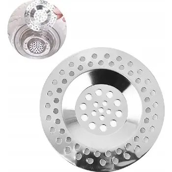 sítko a zátka do dřezu Sítko do dřezu kovové 75 mm stříbrné