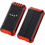 BOT Solární powerbanka SP5 1 panel 30000mAh s kabely červená (červený)