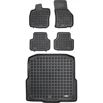 autokoberec Gumová sada autokoberců a rohož do kufru Škoda Octavia III 2013-2019 Kombi (jednodílná podlaha)