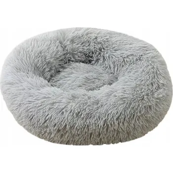 Pelíšek pro psa Pelíšek Puffy Donut světle šedý 70 cm