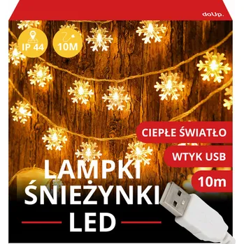 Vánoční dekorace VÁNOČNÍ OSVĚTLENÍ NA STROMEČEK SVĚTELNÝ ZÁVĚS LED HVĚZDY VÁNOČNÍ 10M GIRLANDA