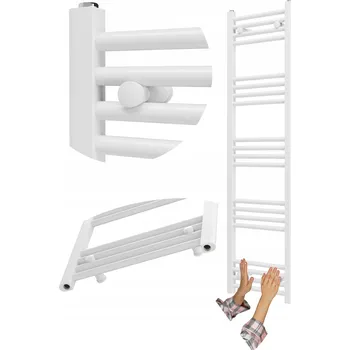 Radiátor Koupelnový radiátor vodní Granitan 464 W 400 x 1400 mm bílý