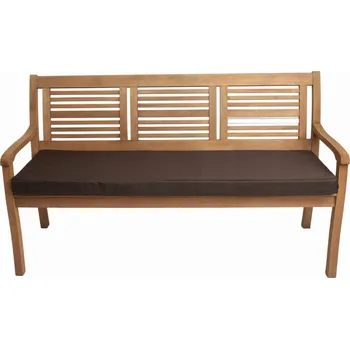 Podsedák Polštář na zahradní lavici 150x60x7 cm, sedák na lavičku, hnědá