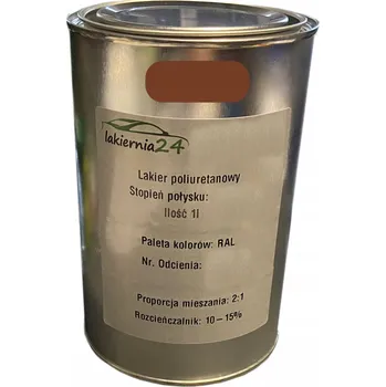 Lak na dřevo Barva Polyuretanová průmyslová barva, polyuretanový lak 1l polomat 2:1 RAL 8003