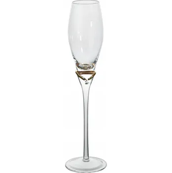 Sklenice Skleničky na šampaňské Dekor-Pap bezbarvé, žluté 150 Ml 1 ks