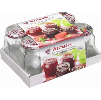 Sklenice Westmark, sada 6 sklenic se šroubovacími víčky, 6x288 ml