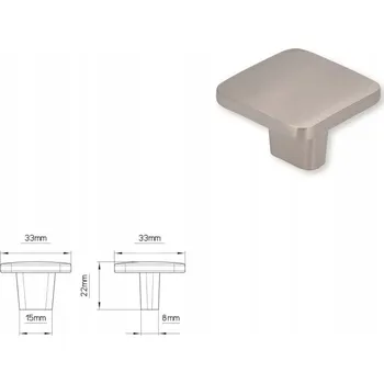 Nábytková úchytka SIRO 2438-32ZN21 vzhled nerezové oceli