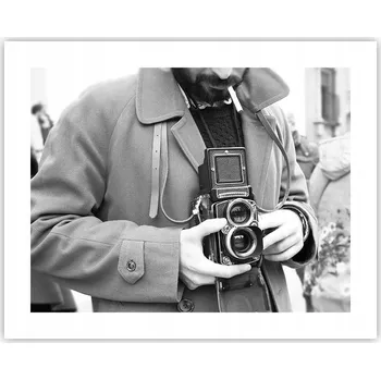 Obraz Obraz plakát na zeď bez rámu 50x40 fotoaparát foto salon ložnice