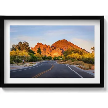 Obraz Obraz v černém rámu dekorace na zeď Výhled na horu Camelback 60x40 cm