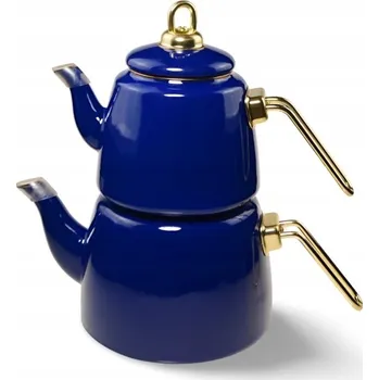 Stolování Konvice smaltovaná, granátová, 2,6 l, indukční