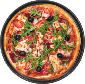 Plech na pečení PLECH NA PIZZU FORMA NA PEČENÍ OCELOVÁ NEPŘILNAVÁ 32 CM