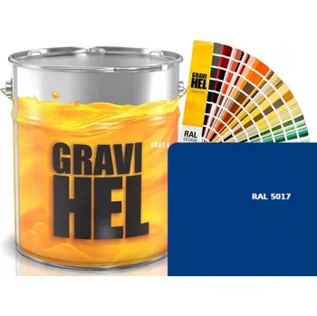 Lak na dřevo RAL 5017 modrý ZÁKLADNÍ lak GRAVIHEL nekovová báze 1 litr 338