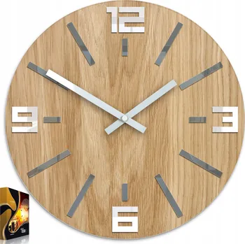 Hodiny MODERNÍ NÁSTĚNNÉ HODINY DUB MARKO UNIKÁT