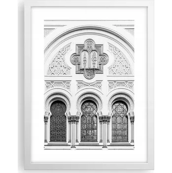 Obraz Obraz plakát v bílém rámu do obýváku 30x40 architektura plakáty na zeď