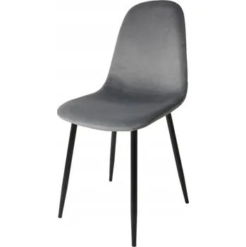 Jídelní židle Židle Dankor Design DSW velur tmavě šedá, černé nohy