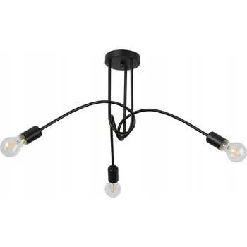 LED Závěsný Lustr 3x E27 STROPNÍ SVÍTIDLO Loft Smyčka