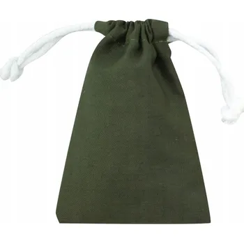 Obraz BAVLNĚNÝ SÁČEK 10x15 cm TMAVĚ ZELENÝ 220g ZELENÝ Pevný na ŠPERKY eko