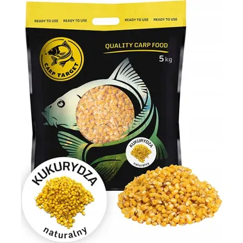 Návnadová surovina Carp Target kukuřice rybářská přírodní návnada na kapry 5 kg