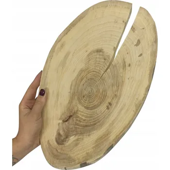 Kruh dřeva, dřevěný plát broušený JILM, dřevěný tác, délka 30-35 cm