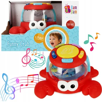 Hračka pro nejmenší Interaktivní hračka - hudební KRABÍK, vzdělávací