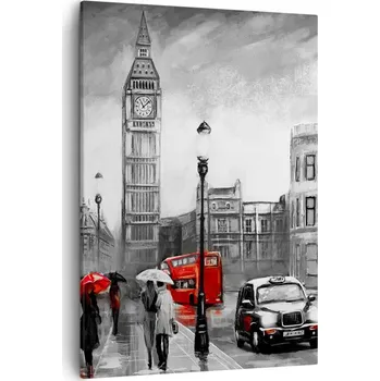 Obraz Obraz na plátně do obýváku ložnice 50x70 Londýn obrazy na zeď canvas