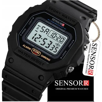 Hodinky SPORTOVNÍ PÁNSKÉ HODINKY ODOLNÝ PROTI OTŘESŮM VODĚODOLNÉ JASNY LED DISPLEJ SENSORR