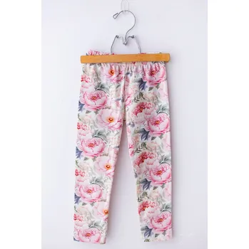 Dívčí tričko Dívčí legínky Lily Grey pivoňky a čajové růže velikost: 104