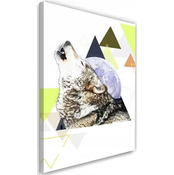 Obraz Obraz na plátně - Canvas, Vlk a měsíc - 60x90