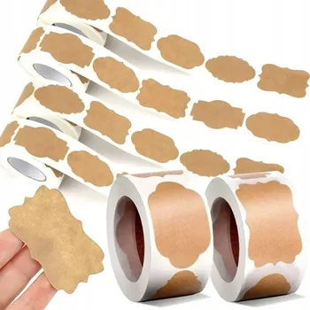 Speciální papír NÁLEPKY NA KOŘENKY SKLENICE , ETIKETY, 300 KS