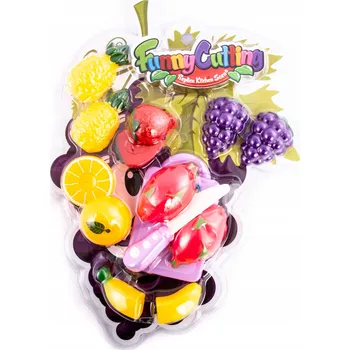 Dětská kuchyňka OVOCE KE KRÁJENÍ, UMĚLÉ JÍDLO NA SUCHÝ ZIP