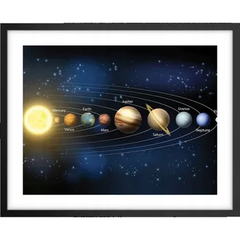 Obraz Foto obraz plakát na zeď v černém rámu 50x40 kosmos plakáty do obýváku