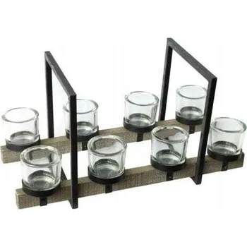 Svícen Svícen na 8 čajových svíček 42x21x21 cm