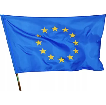 Obraz Vlajka Evropské unie EU 112x70 cm s tunýlkem pro uchycení - ManufakturaFlag