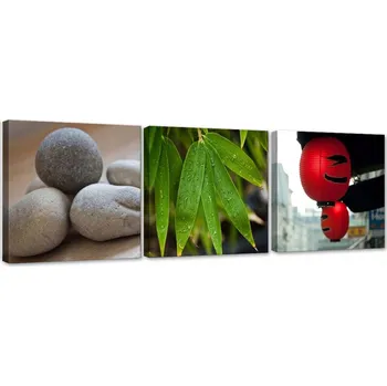 Obraz Obraz - kompozice Červené lampiony 150x50 cm