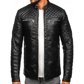 Moto bunda KOŽENÁ BIKER BUNDA ČERNÁ 11Z8002 DENLEY_2XL