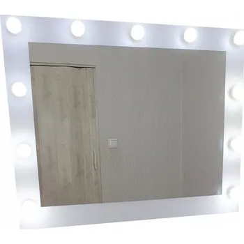 Zrcadlo Zrcadlo 100x80 Hollywoodské zrcadlo na líčení