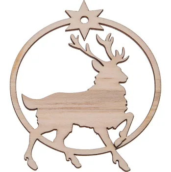 Vánoční dekorace Přívěsek vánoční koule na vánoční stromeček SOB DECOUPAGE P6