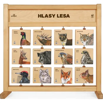 Dřevěná hračka Lesní svět Hlasy lesa - Stolní