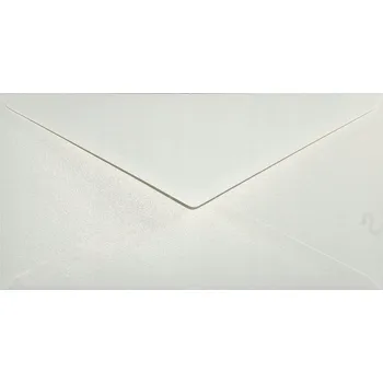 Obálka Perleťové obálky DL Sirio Merida White bílé 5 ks