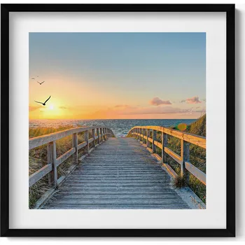 Obraz Dekorativní nástěnný obraz do pokoje Dovolená na pláži v Německu 50x50 cm