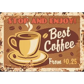 Obraz Cedule Coffee Best Coffee