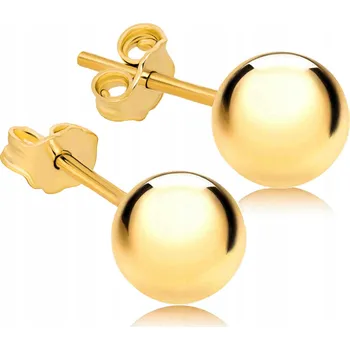Náušnice Zlaté Náušnice Kuličky Zlato 585 Gravírování