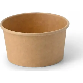 Jednorázové nádobí Papírová miska na zmrzlinu jednorázová, bez SUP poplatku, eko bio 220 ml, 50 ks